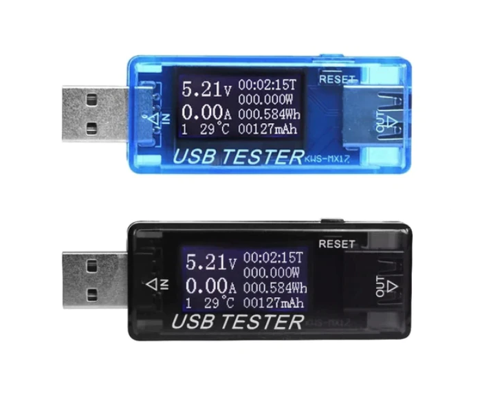 Medidor De Corriente Voltaje Amperaje Watts Usb Carga 8 En 1