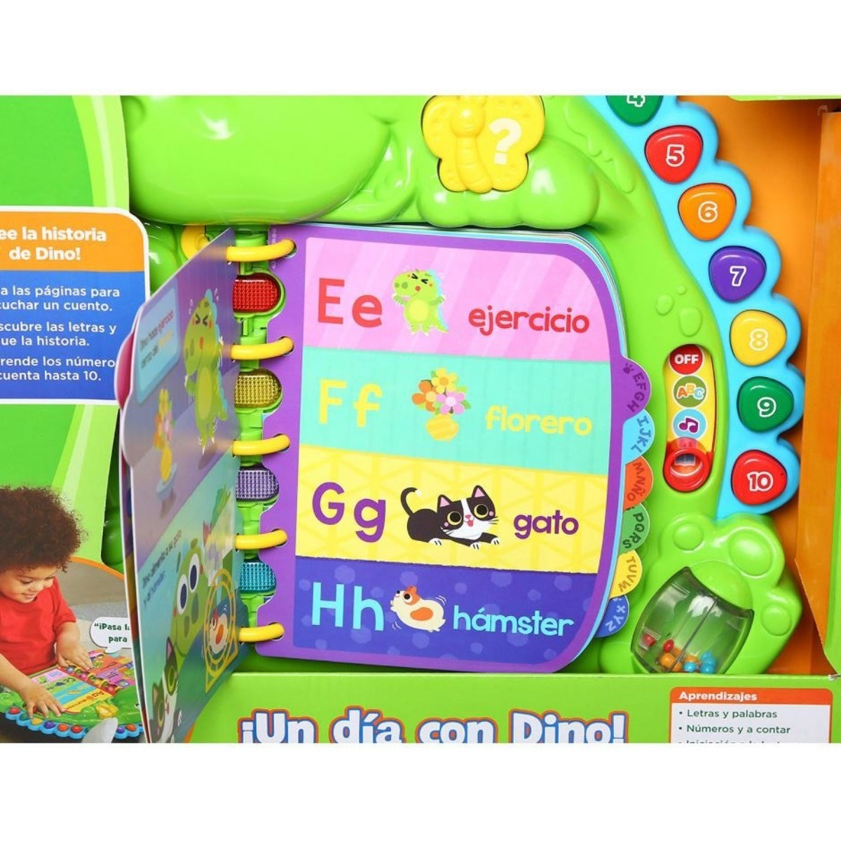 Libro Interactivo Para Niños Un Día Con Dino Leap Frog