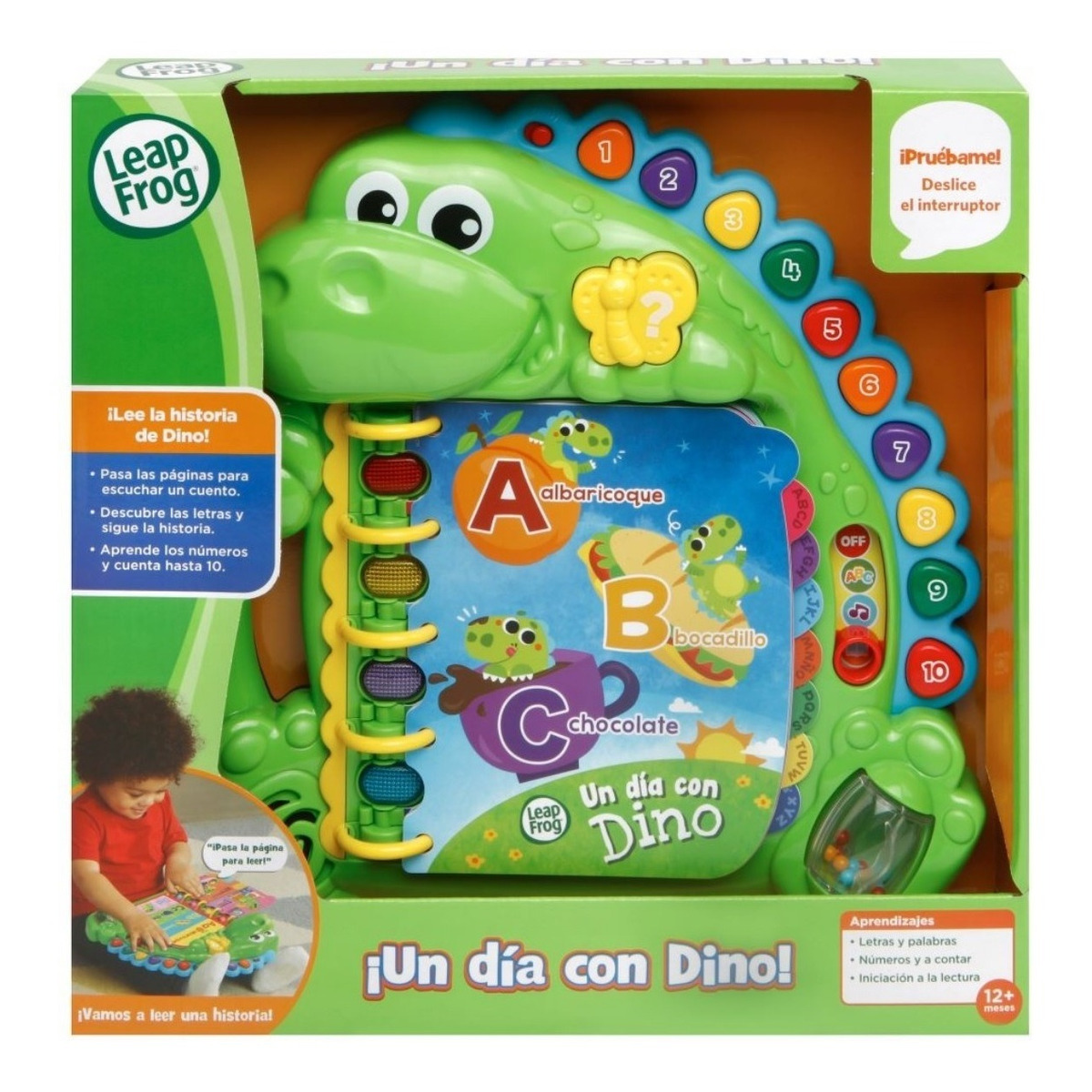 Libro Interactivo Para Niños Un Día Con Dino Leap Frog