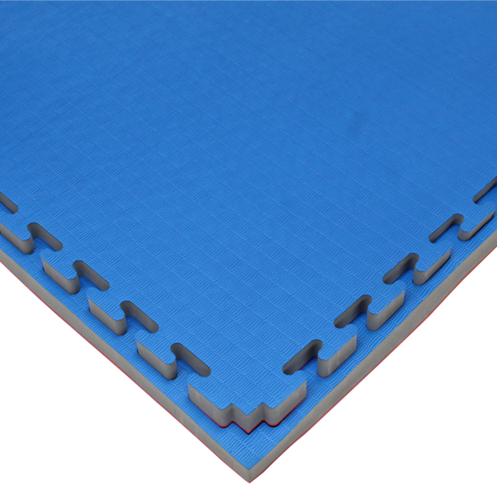 Paquete de 5 pza de Tatami para Judo Fire Sports 1m*1m*4cm de grosor Bicolor Rojo/Azul