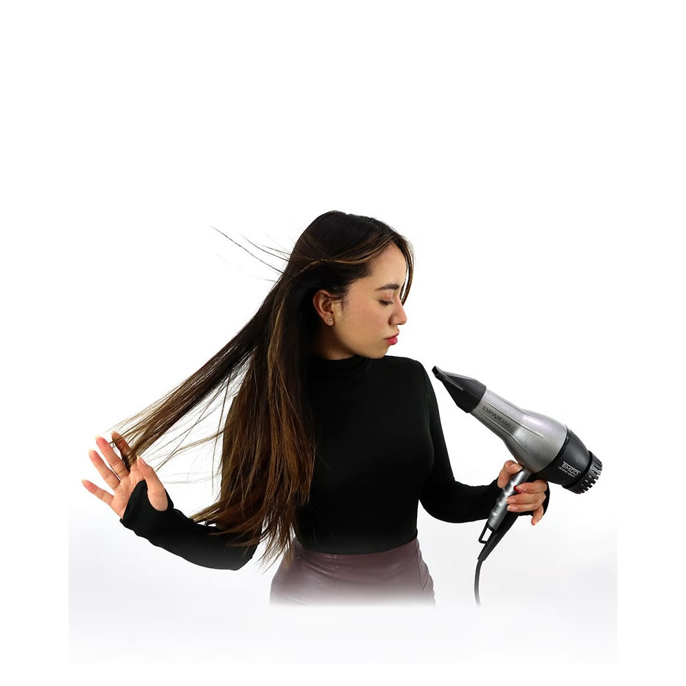 Secadora De Cabello Timco TCS-2000 Con Tecnología Tourmaline - Plata