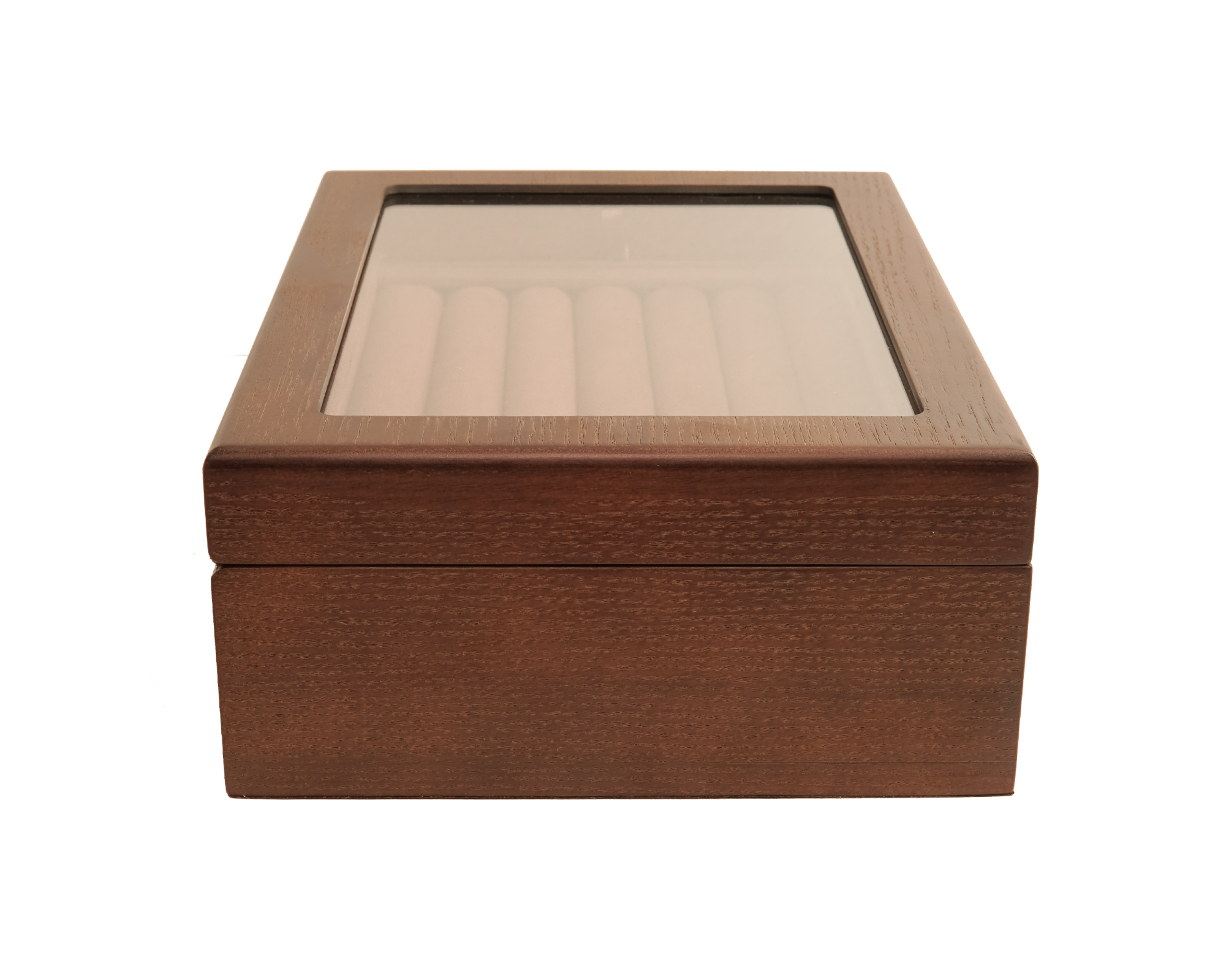 Estuche Caja Exhibidor Para Mancuernillas y Anillos de Madera Natural VCLB0203ATBK Compracom