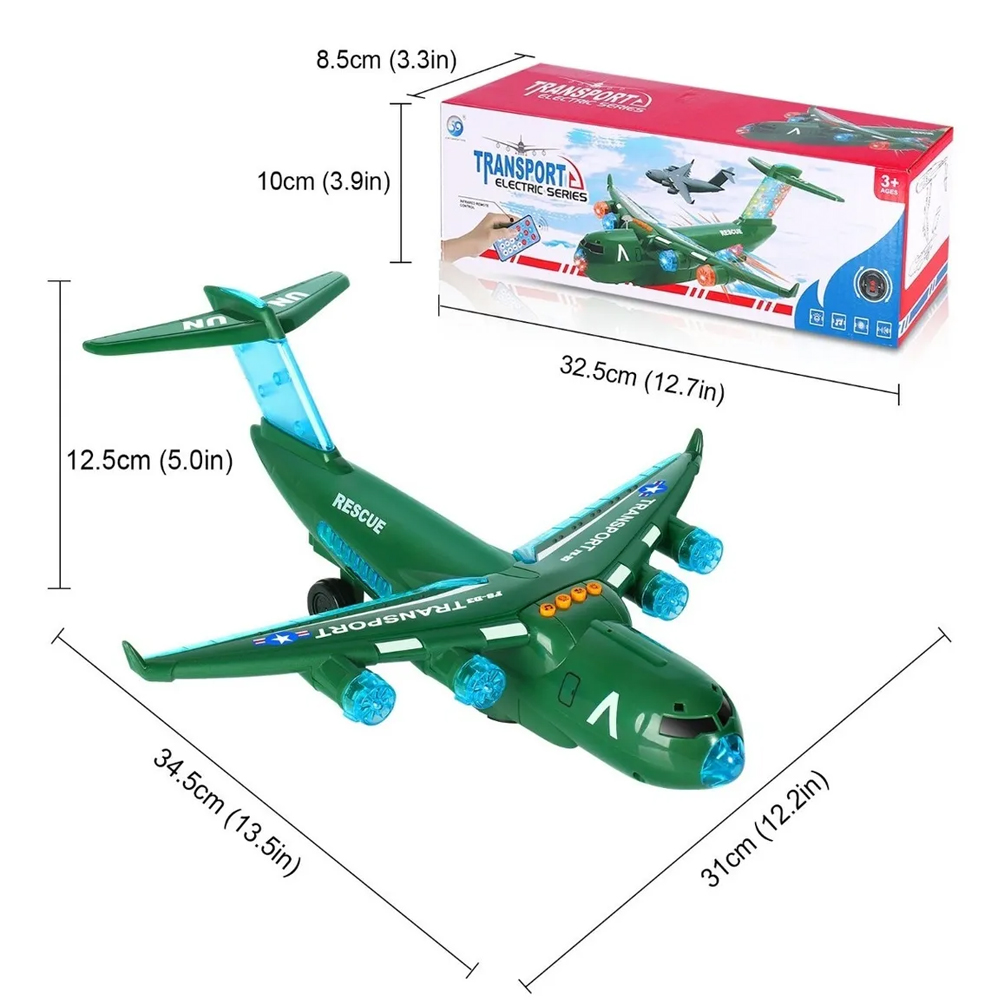 Juguete De Avión Eléctrico Con Luces Intermitentes Y Música