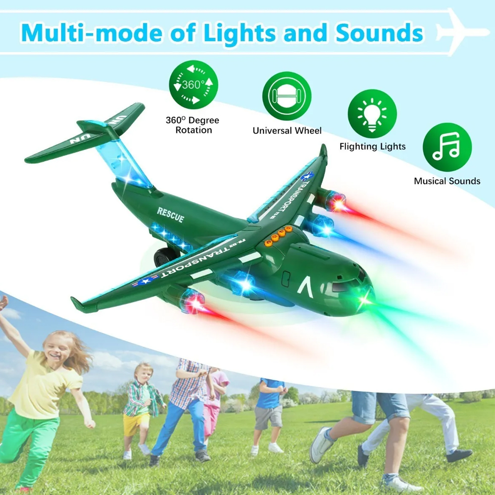 Juguete De Avión Eléctrico Con Luces Intermitentes Y Música