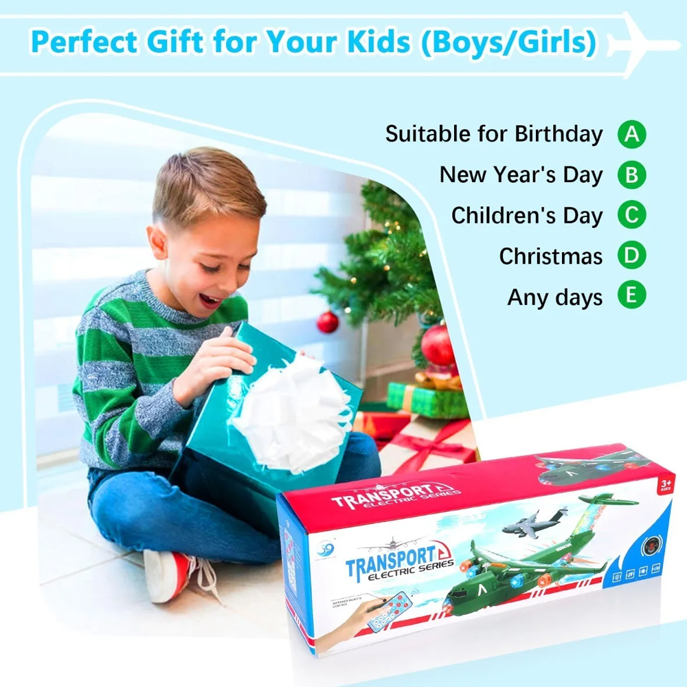 Juguete De Avión Eléctrico Con Luces Intermitentes Y Música