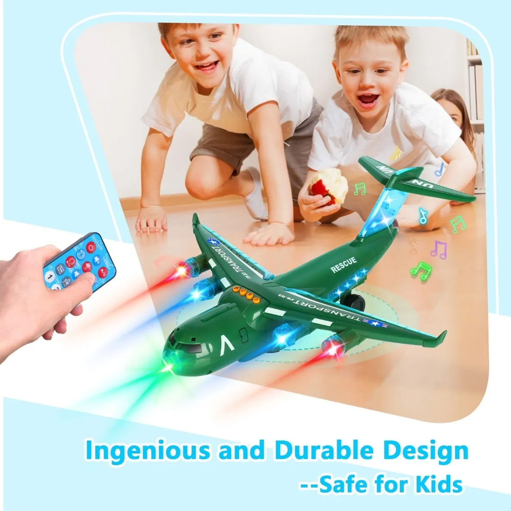 Juguete De Avión Eléctrico Con Luces Intermitentes Y Música