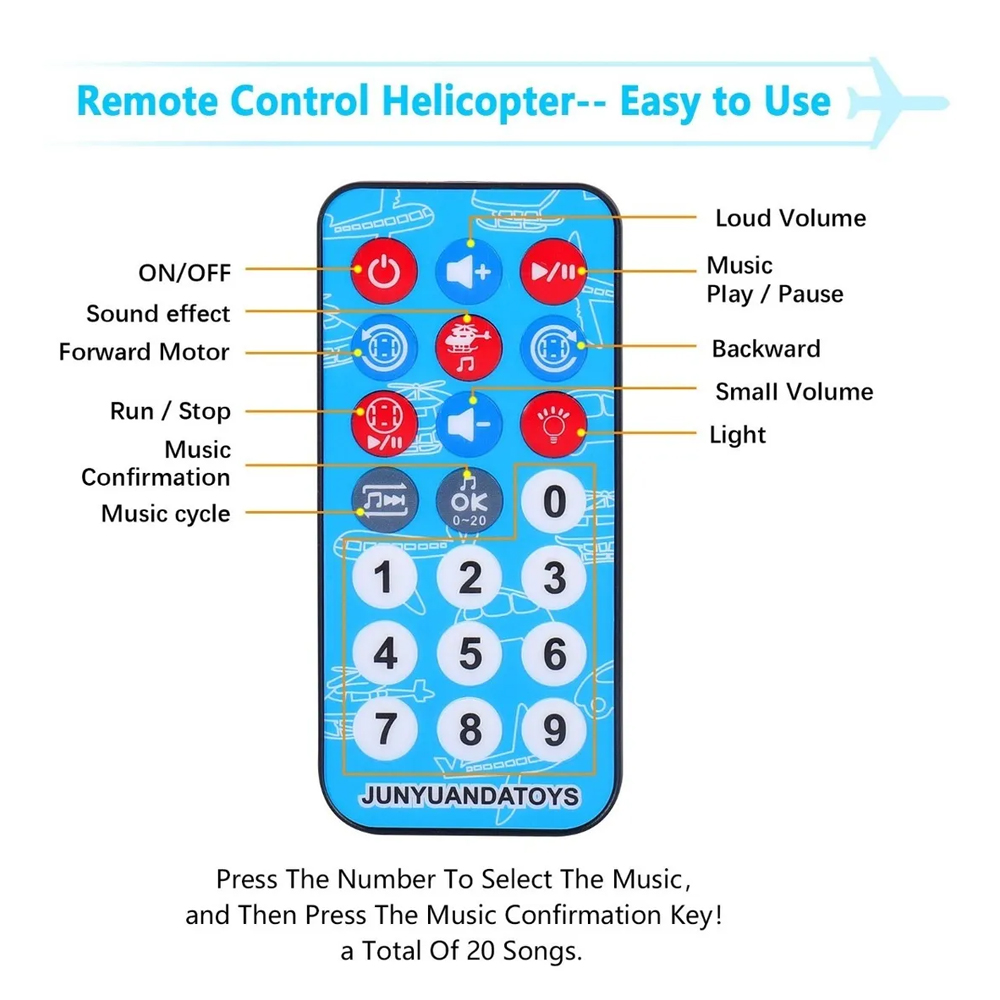 Juguete De Avión Eléctrico Con Luces Intermitentes Y Música