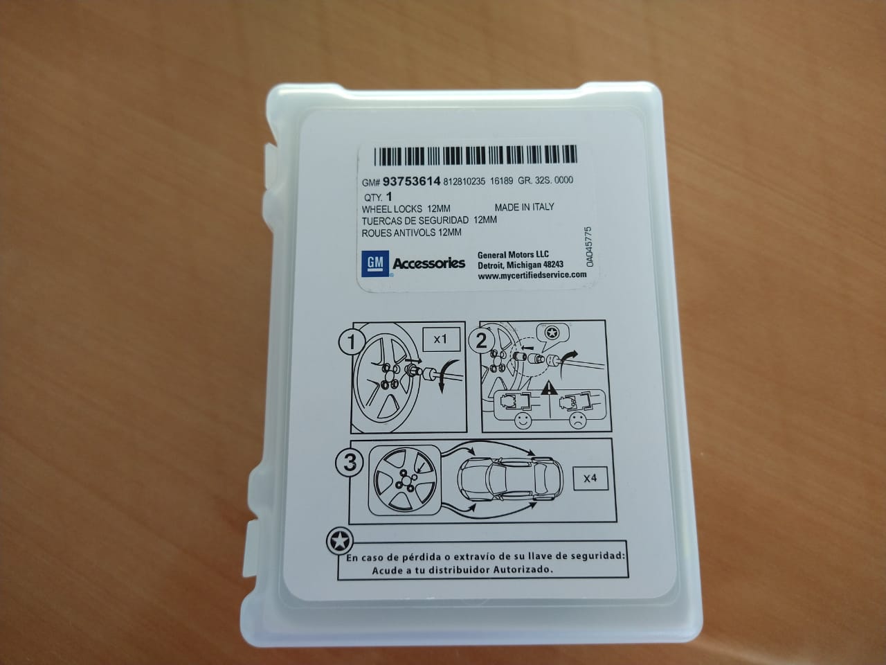 Birlos De Seguridad Premium Gm Accesorios Para Onix 2021