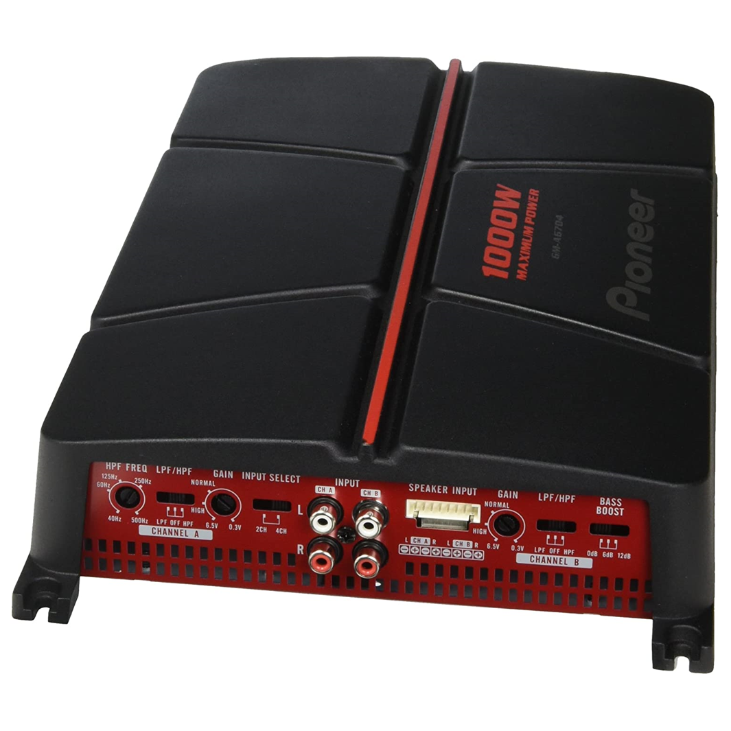 Amplificador Pioneer 4 Canales Puenteable 1000 Watts Gm-a6704