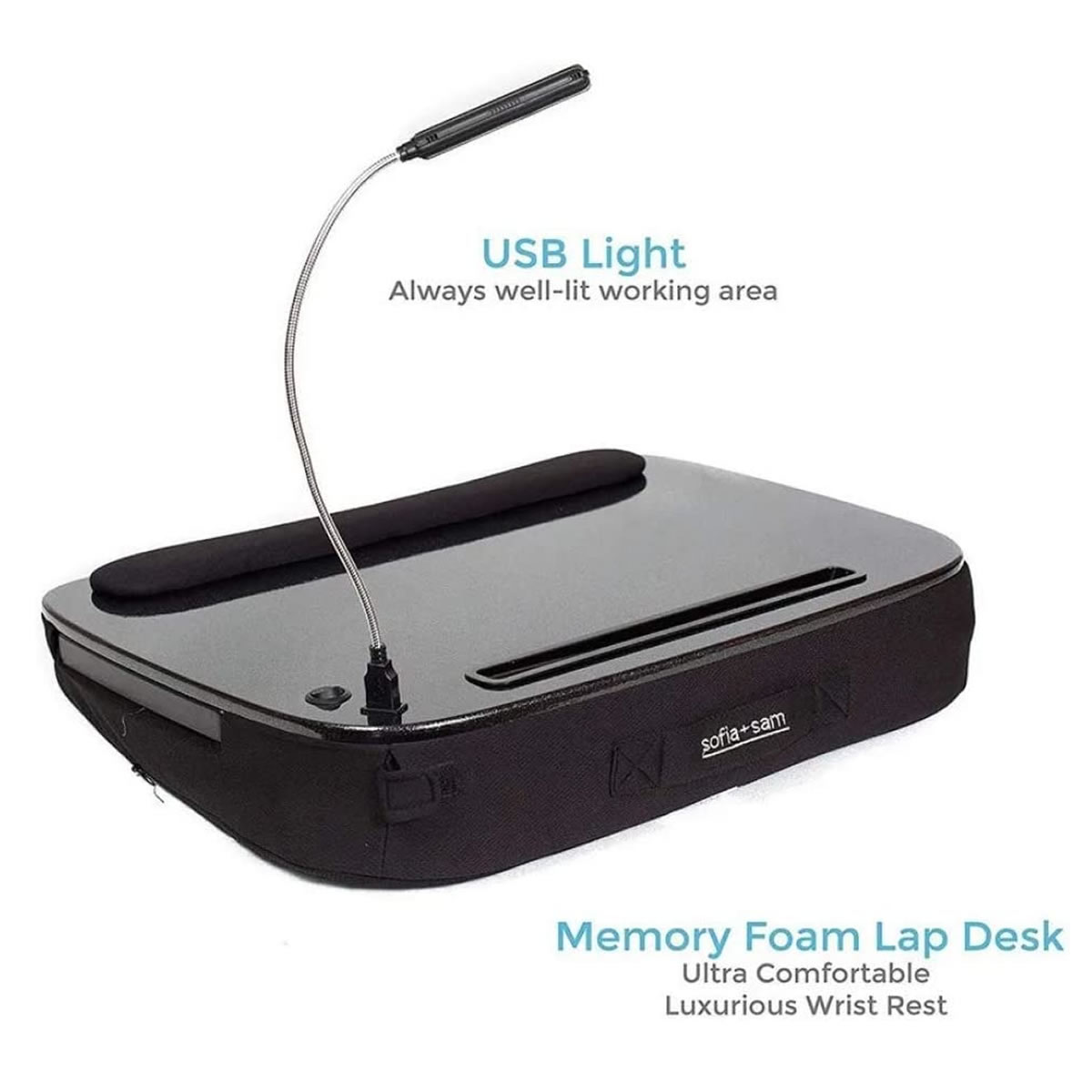 Escritorio Portátil con Luz Led Y Memory Foam Sofia+Sam CST