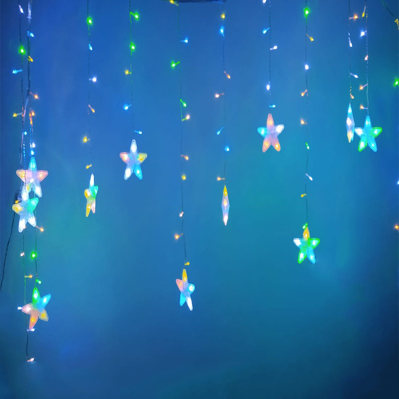 Cascada luz led Estrellas MM