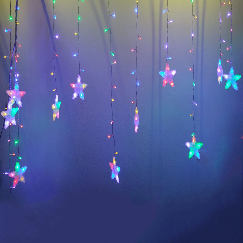Cascada luz led Estrellas MM