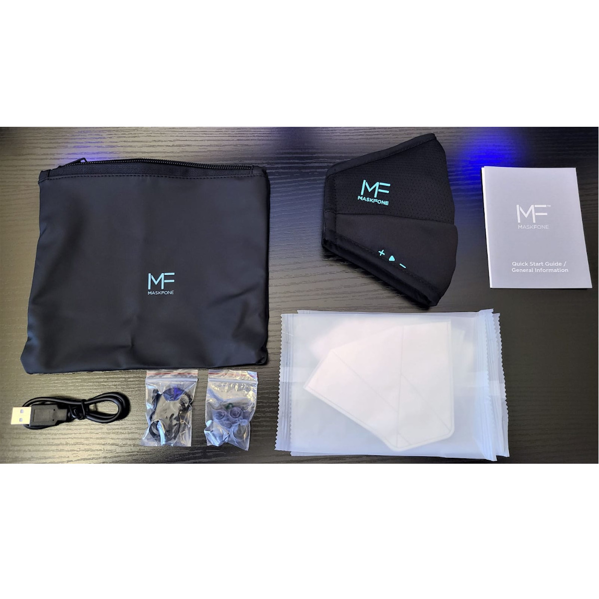 Audífonos Inalámbricos BT con Cubrebocas Inteligente Mediano-Grande MASKFONE