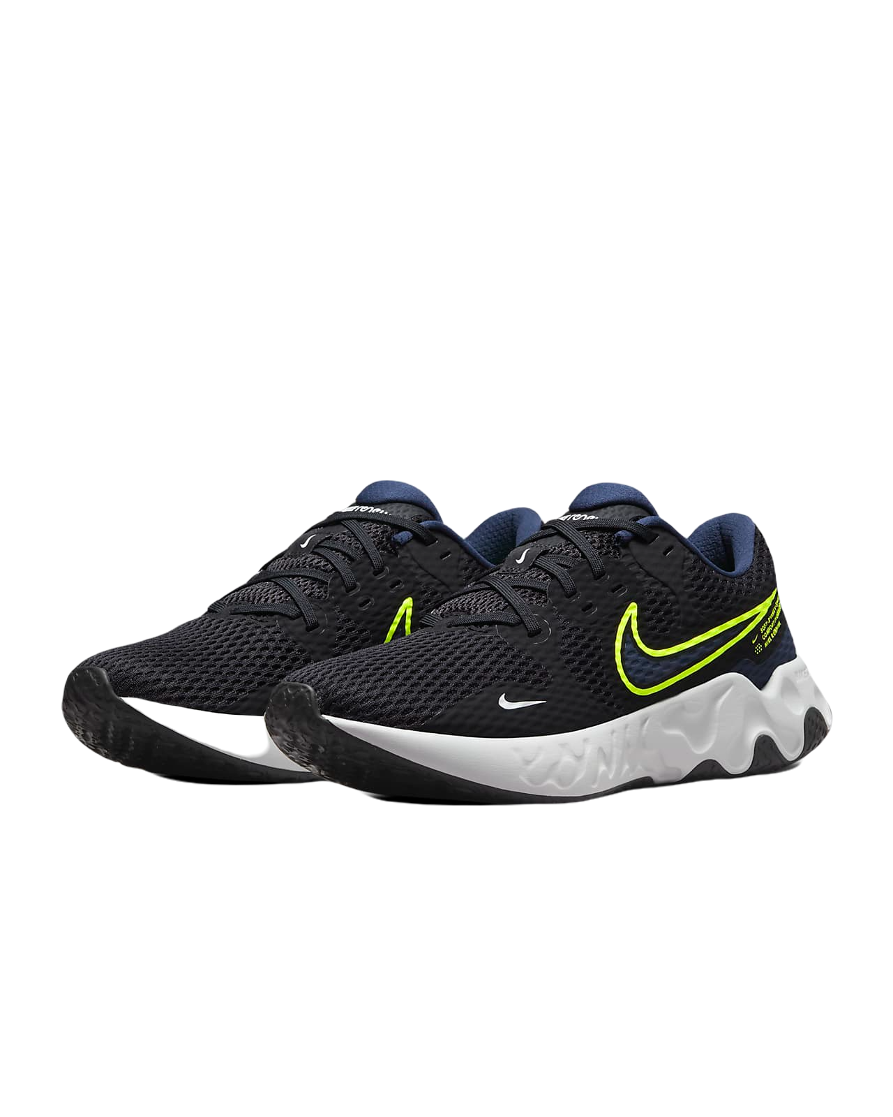 Tenis Nike Renew Ride 2 Negro Verde Hombre CU3507-001