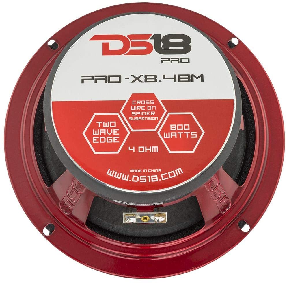 Par Medios Rangos Ds18 8puLG 275wrms 4ohms Bullet Pro X8.4bm