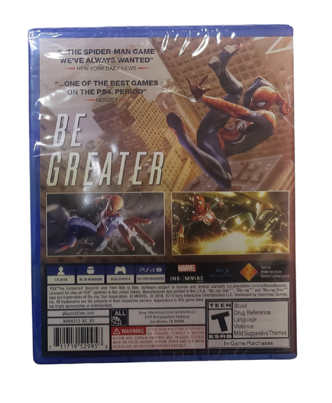Spider Man Game Of The Year Edition Ps4 Nuevo