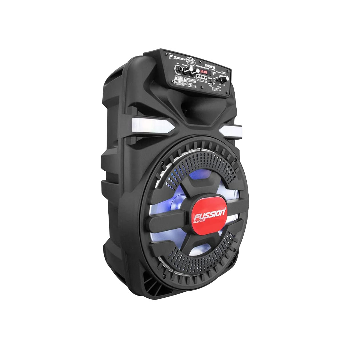 Bafle Amplificado Fussion Acustic PBS-12007 De 12 Pulgadas - Negro