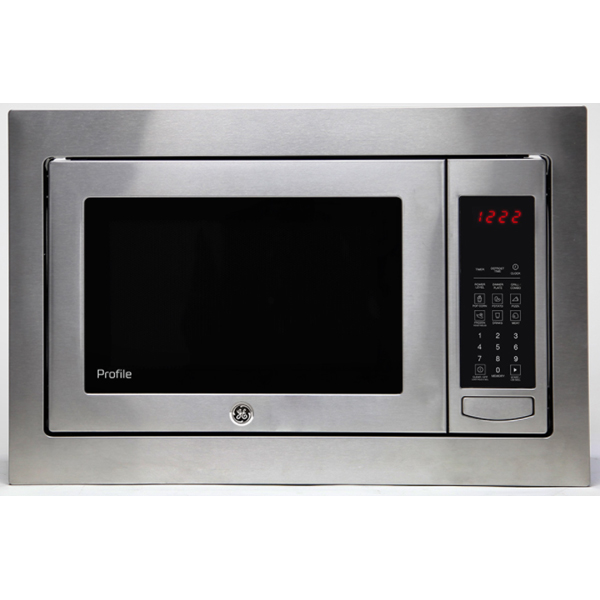 Microondas GE Profile PEB110SFSS 1.1 Pies Inoxidable con vidrio negro con Trim