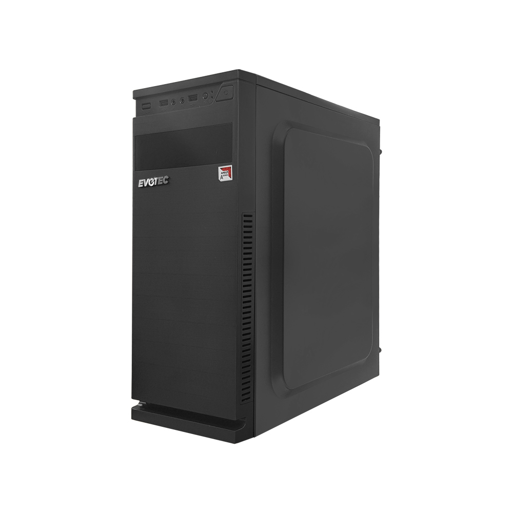 PC AMD A6 9500 APU 3.5GHz 8GB RAM 1TB ATX Mid-Tower Evotec EV-1004 con Fuente de Poder de 600W + Monitor Acer V206HQL 19.5 + Teclado y Mouse retroiluminado
