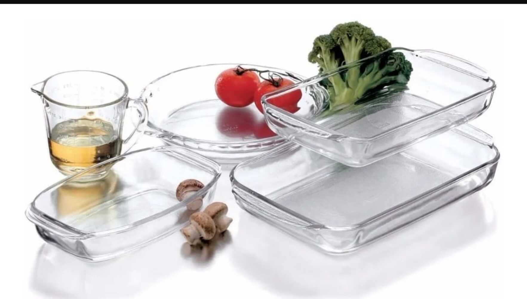 Refractarios Pyr-o-rey Juego De 5 Piezas de vidrio juego para hornear