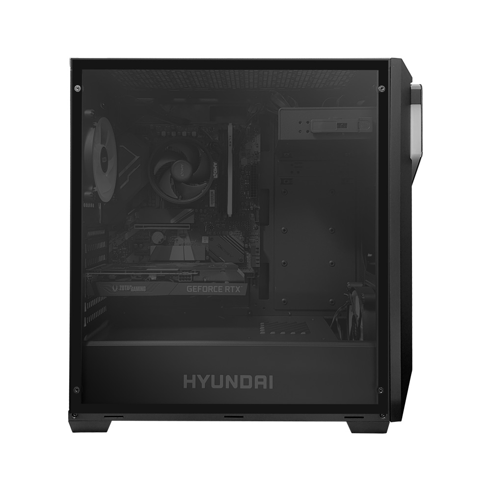 PC AMD Ryzen 5600X 3.7GHz 16GB RAM 3200 RGB SSD M.2 NVME HD 2TB Zotac RTX 3060 Gabinete Hyundai 650W Bronze