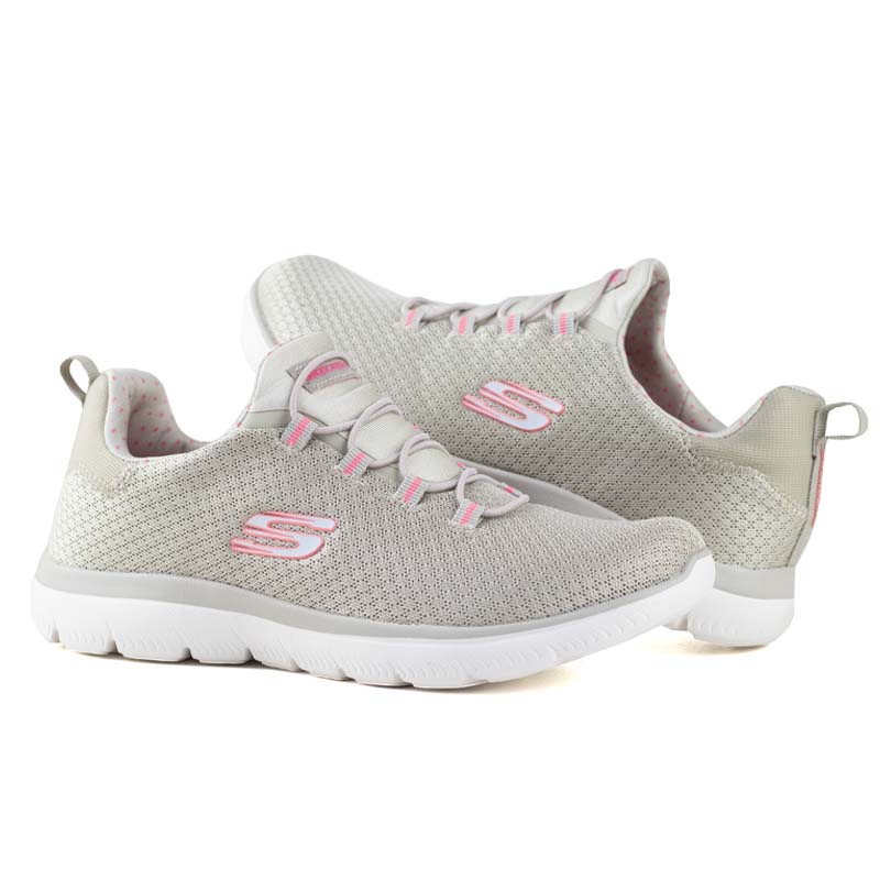 TENIS SKECHERS SUMMITS SPORT 149149 BEIGE ROSA MEMORY FOAM