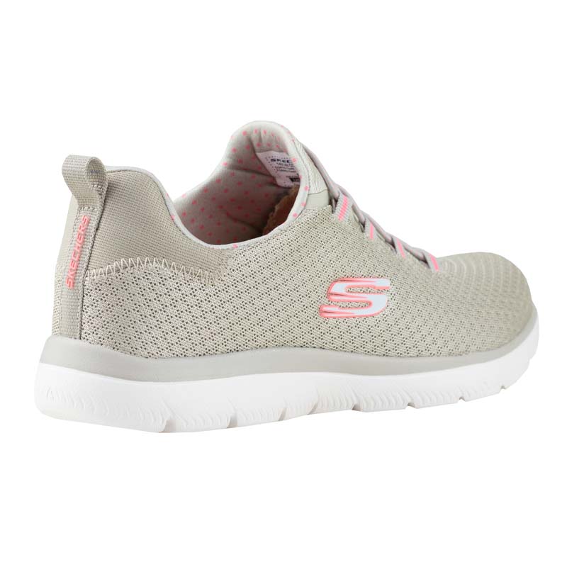 TENIS SKECHERS SUMMITS SPORT 149149 BEIGE ROSA MEMORY FOAM
