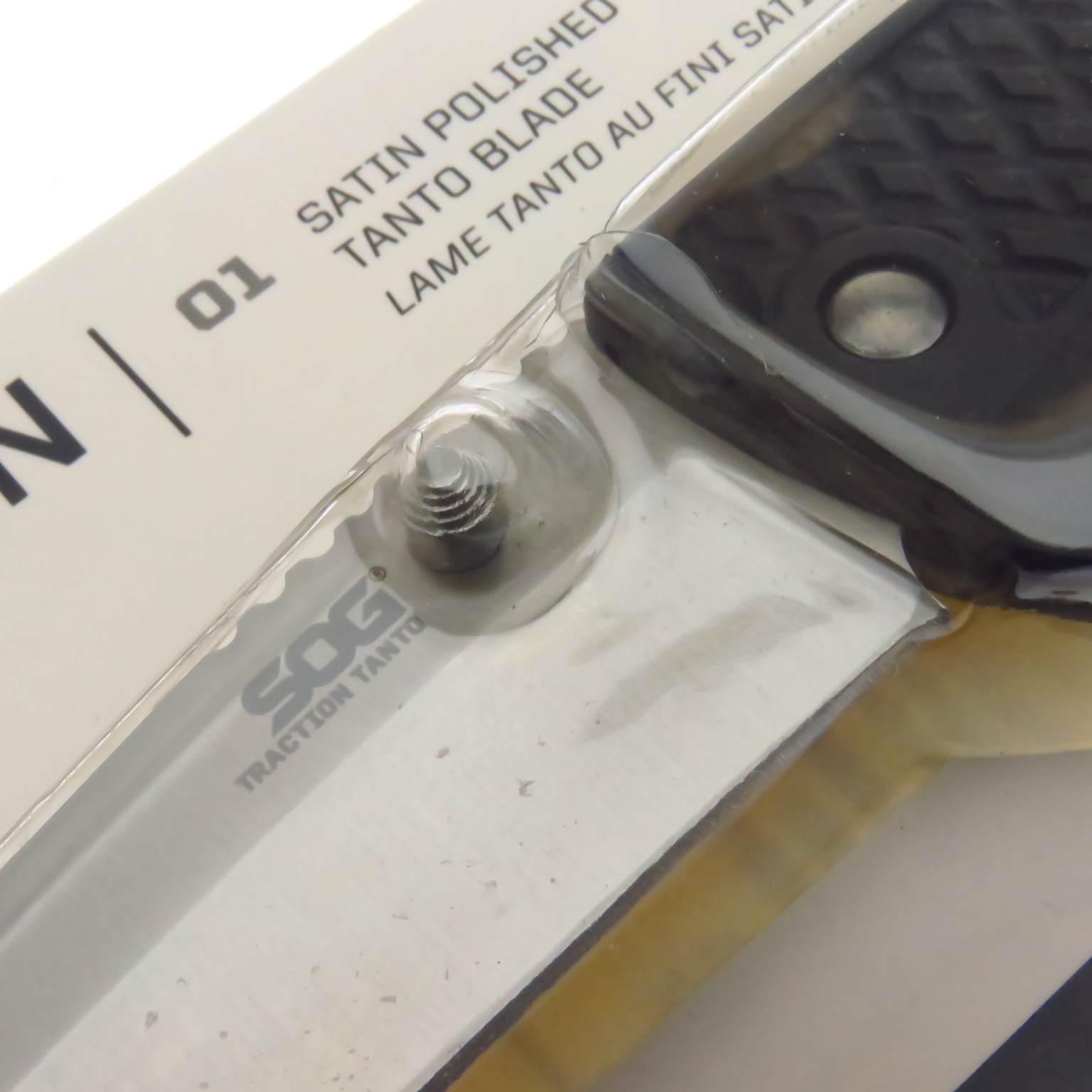 Sogtd1012Cp Sog Navaja Traction Tanto Filo Liso C Clip