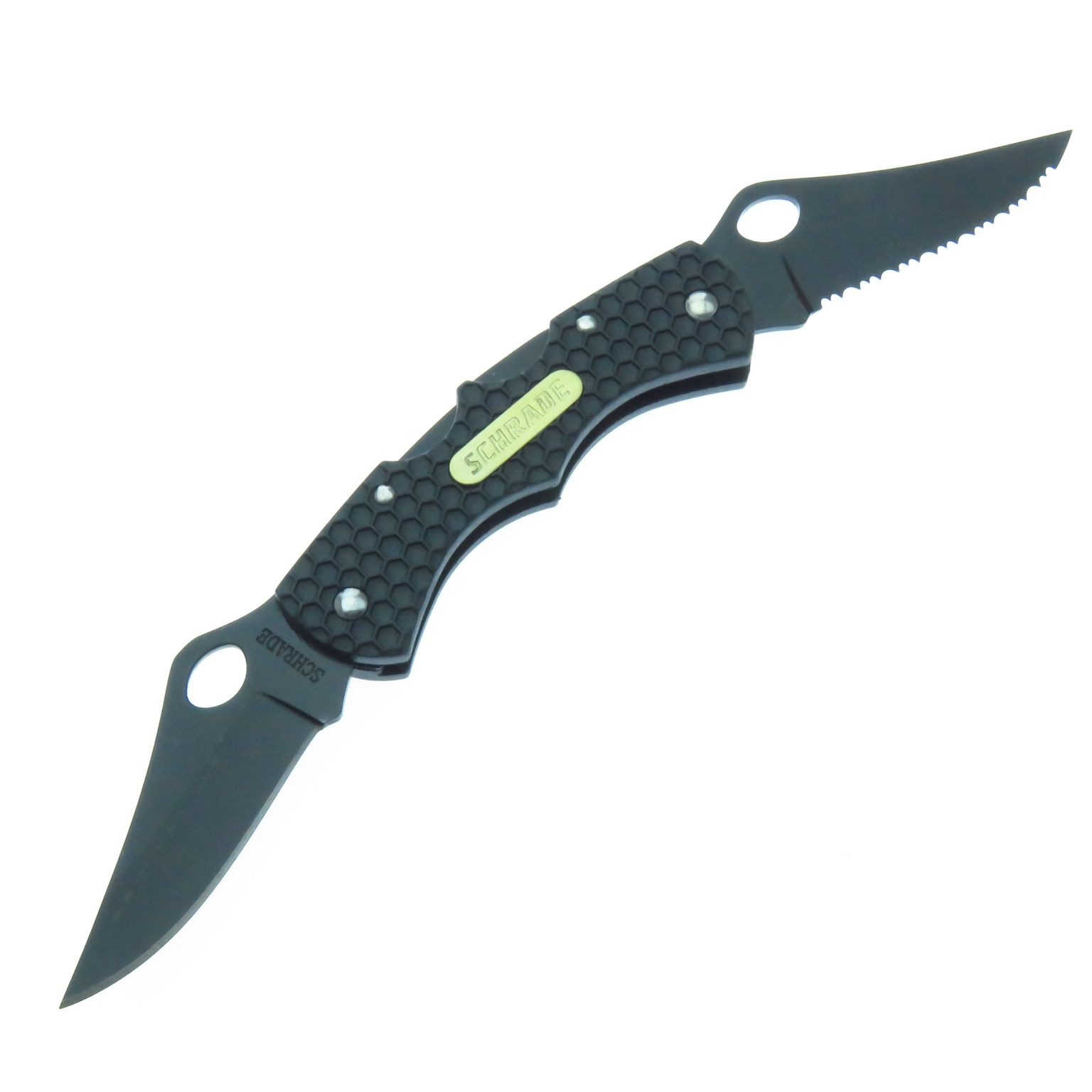 Sch005Dlb Schrade Navaja Media Doble Hoja De Trabajo C Clip