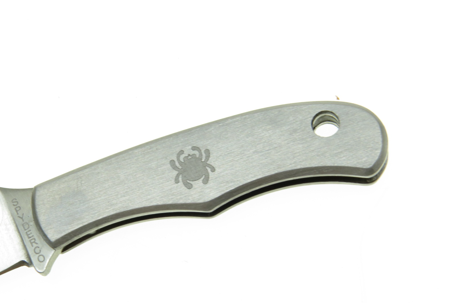 Sc133P Spyderco Bug Navaja Mini Punta Drop Inoxidable.