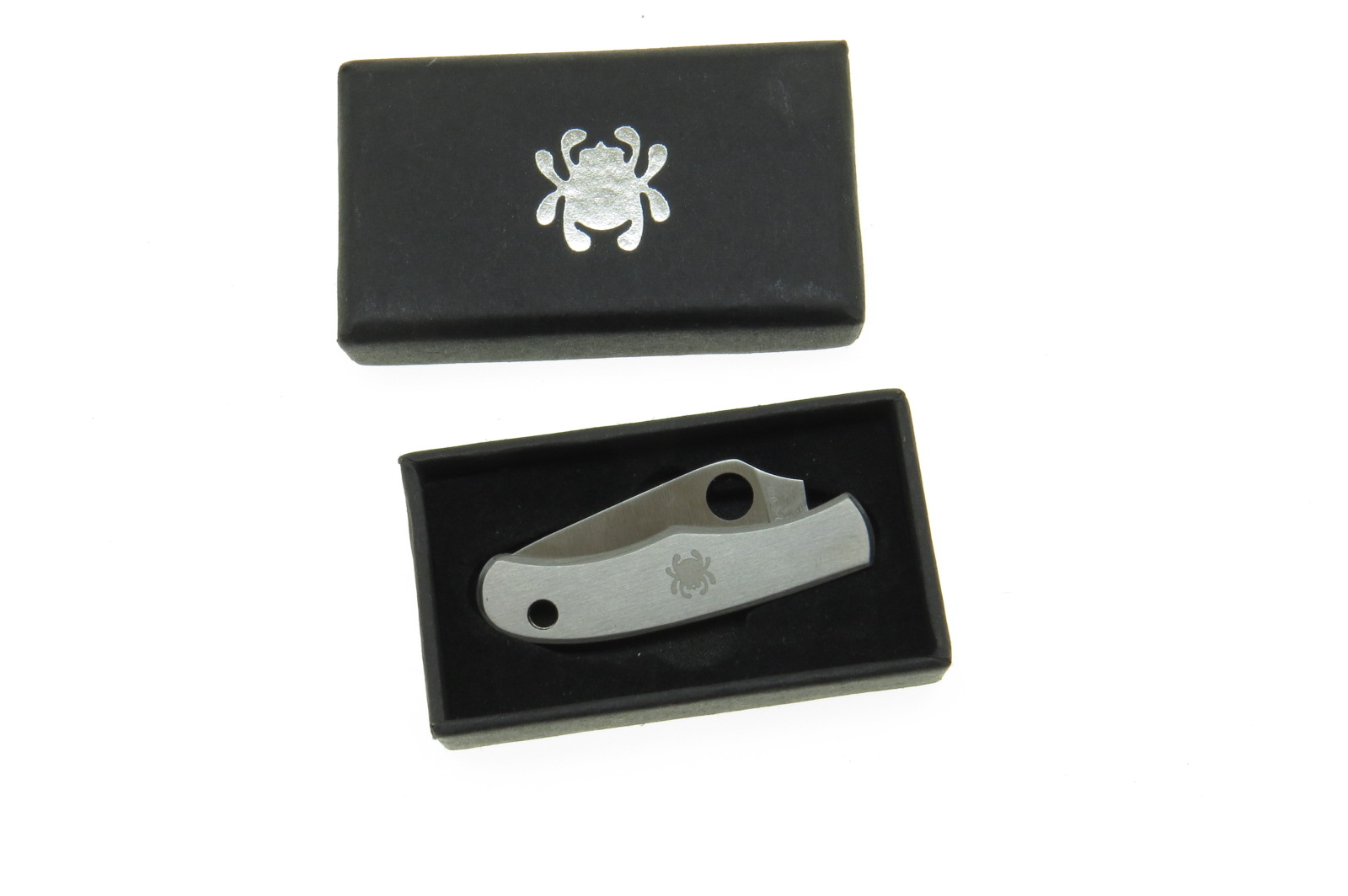 Sc133P Spyderco Bug Navaja Mini Punta Drop Inoxidable.