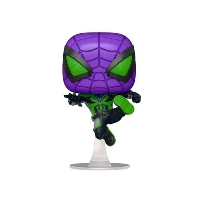 Funko Pop Games Spider Man Miles Morales Traje Reino Purpura