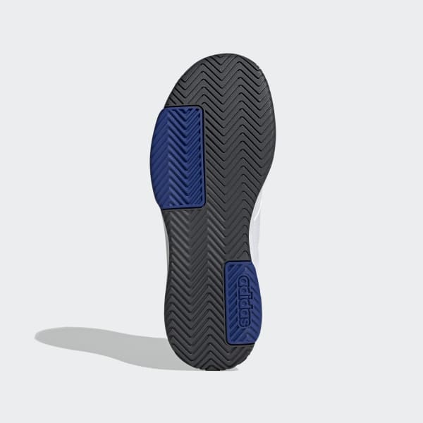 TENIS DEPORTIVO ADIDAS COURTSMASH BLANCO AZUL HOMBRE H02011