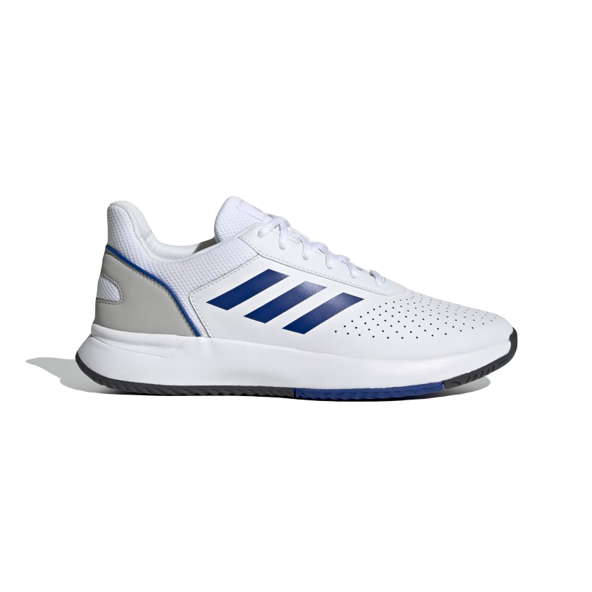 TENIS DEPORTIVO ADIDAS COURTSMASH BLANCO AZUL HOMBRE H02011