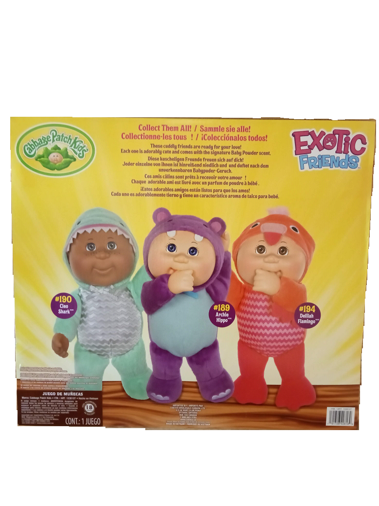 Cabbage Patch Kids Vintage 3 Exotic Friends