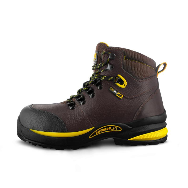 Botas Cliff 5042 Café Caoba Casquillo Hombre Dieléctricas