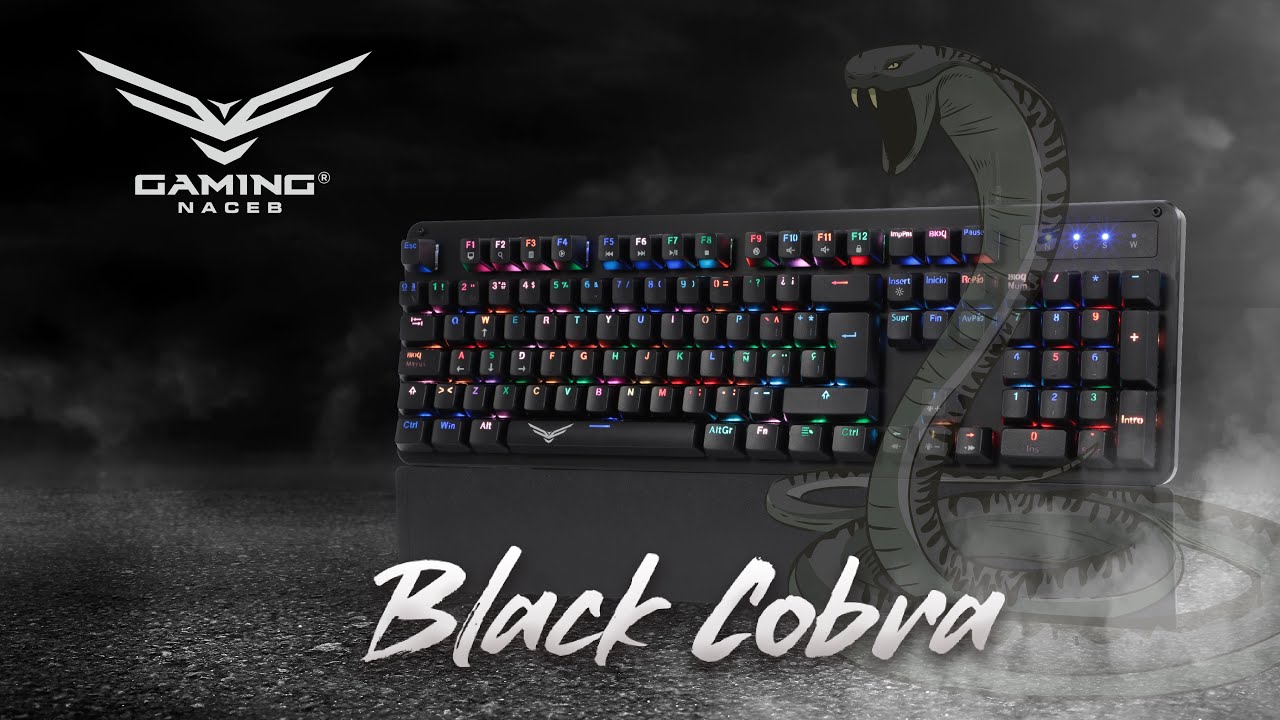 TECLADO NACEB GAMER BLACK COBRA (MECANICO)