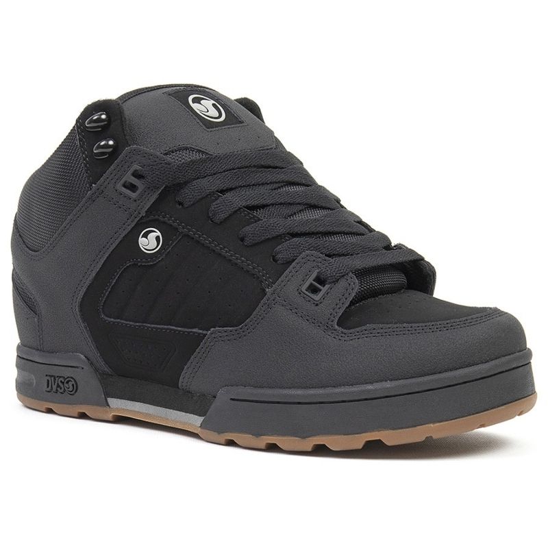 DVS MILITIA BOOT 014 BLACK BLACK GUM NUBUCK.