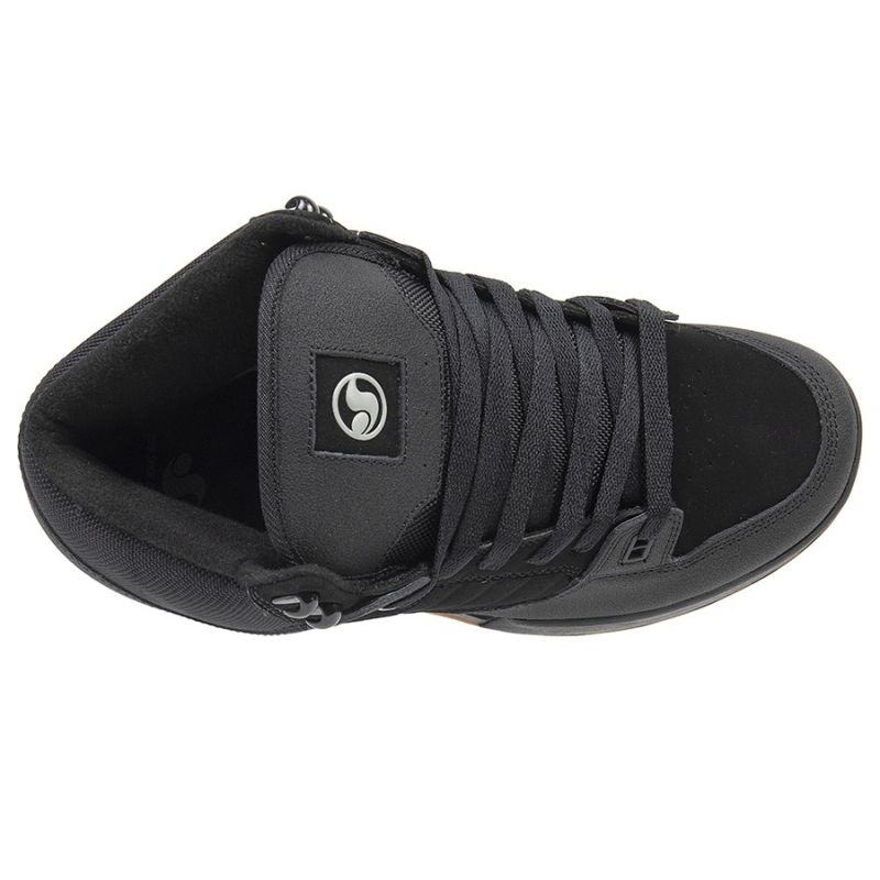 DVS MILITIA BOOT 014 BLACK BLACK GUM NUBUCK.