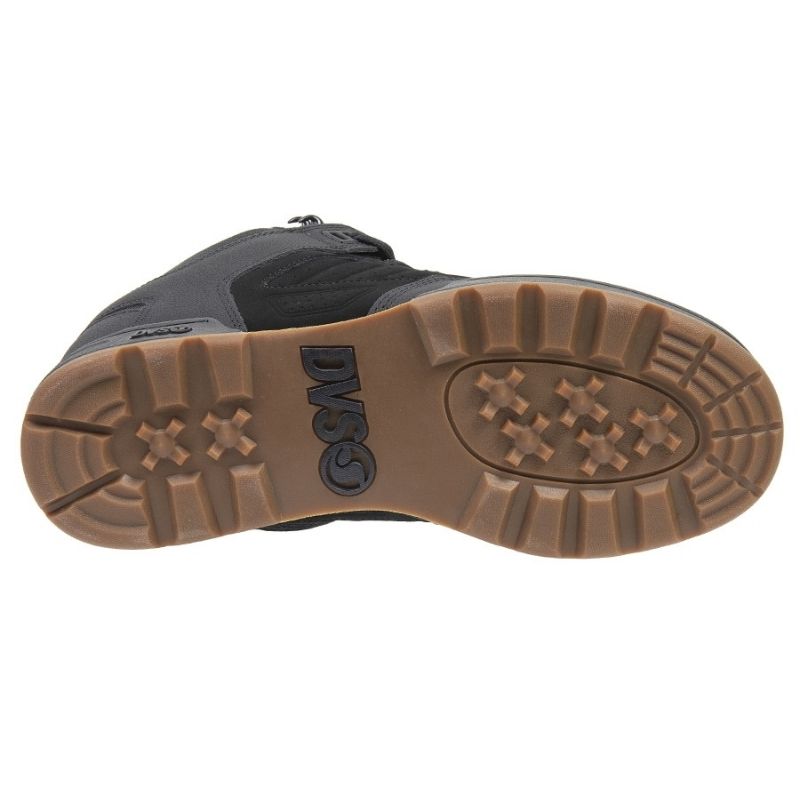DVS MILITIA BOOT 014 BLACK BLACK GUM NUBUCK.