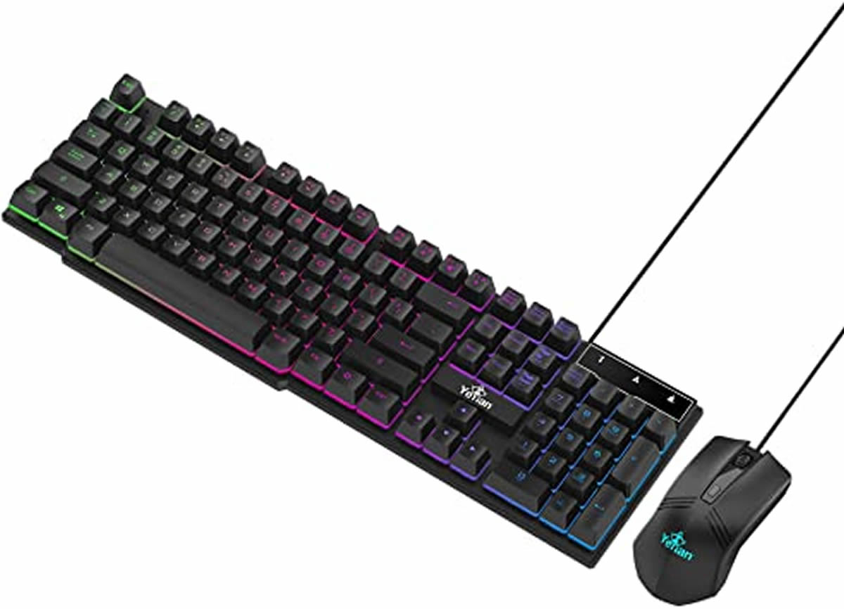 KIT YEYIAN GAMER TECLADO Y MOUSE PHOENIX 2000