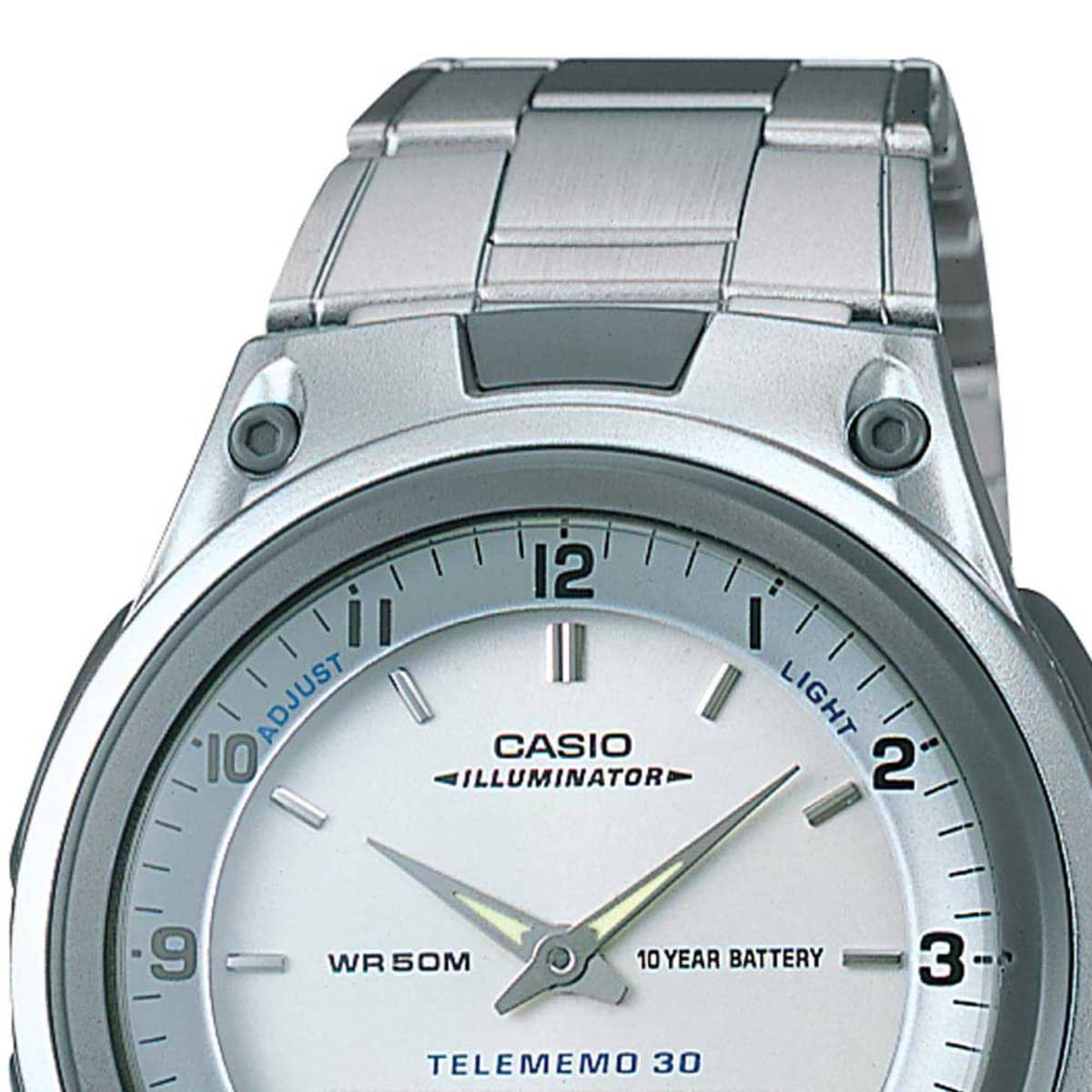 Reloj de pulso análogo para hombre, Casio Illuminator, plateado, mod. 994601