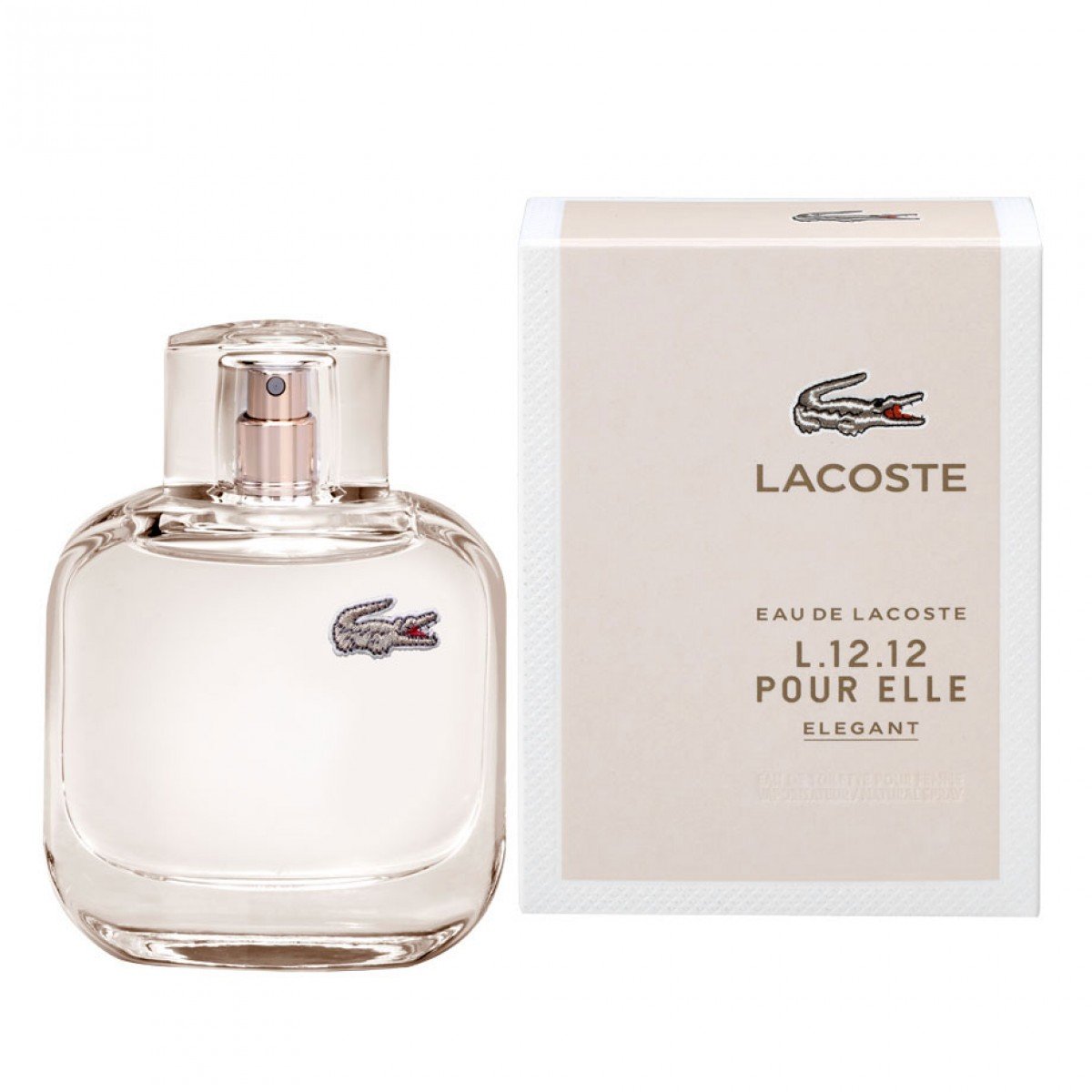 Perfume L.12.12 Pour Elle Elegant para Mujer de Lacoste EDT 90ML