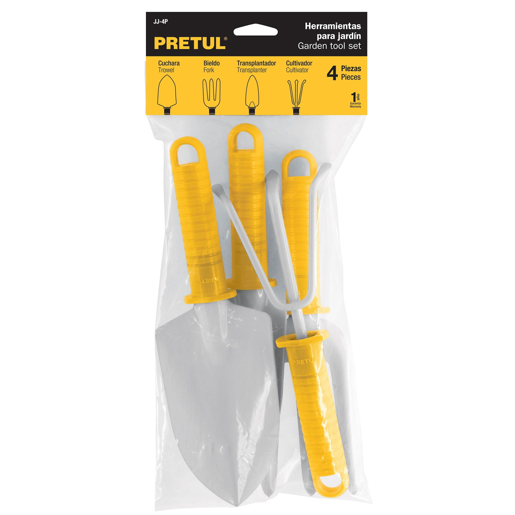 Juego de Herramientas para Jardin 4Pzas PRETIL 21708