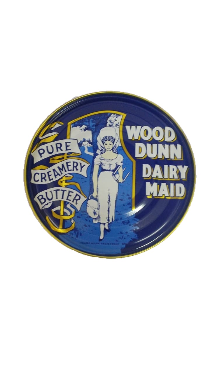 Mantequilla Azul Cremosa Pura, Lata 454g Wood Dunn Dairy Maid