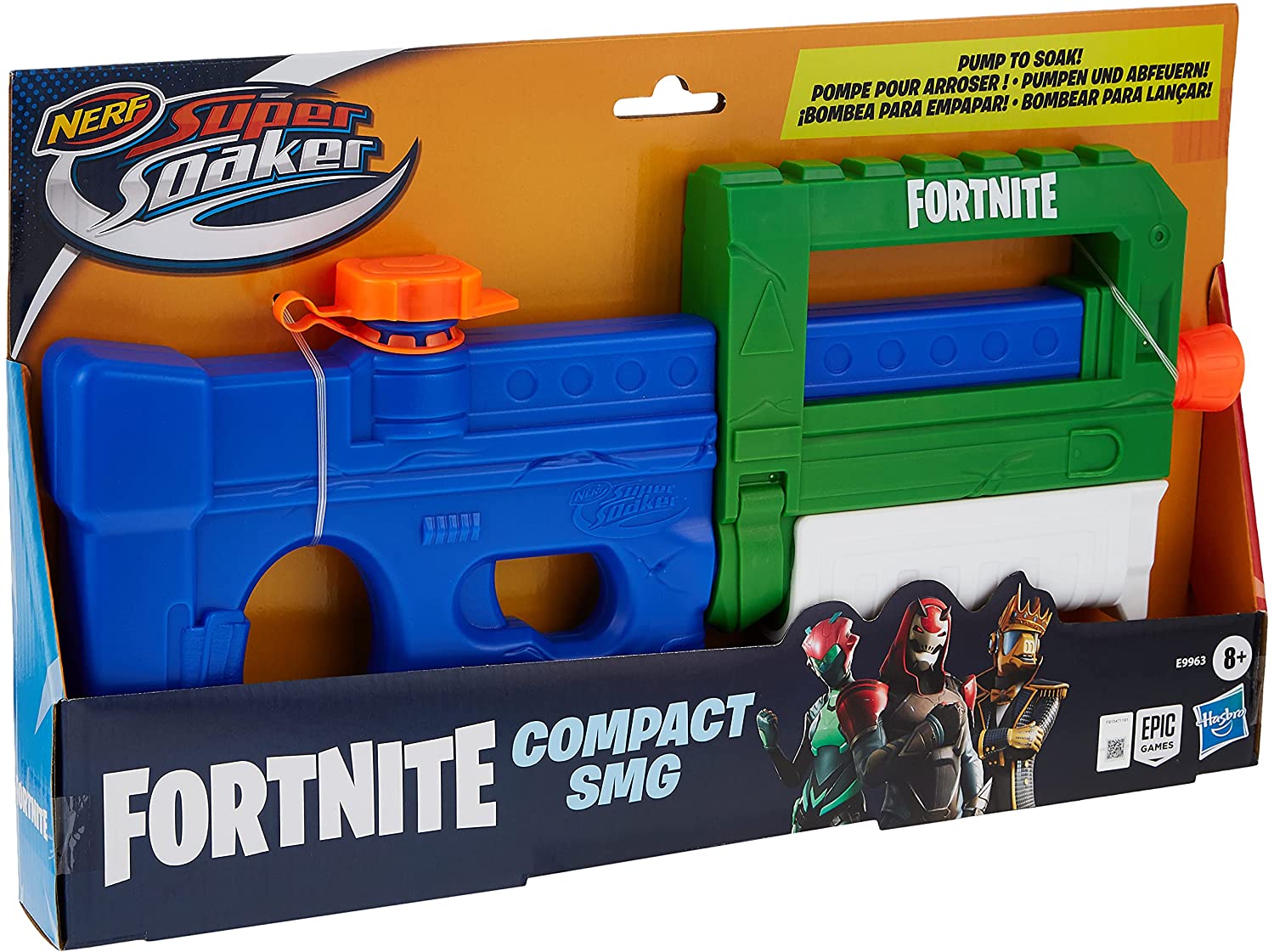 Nerf Super Soaker Lanzador de Agua Fortnite Compact SMG