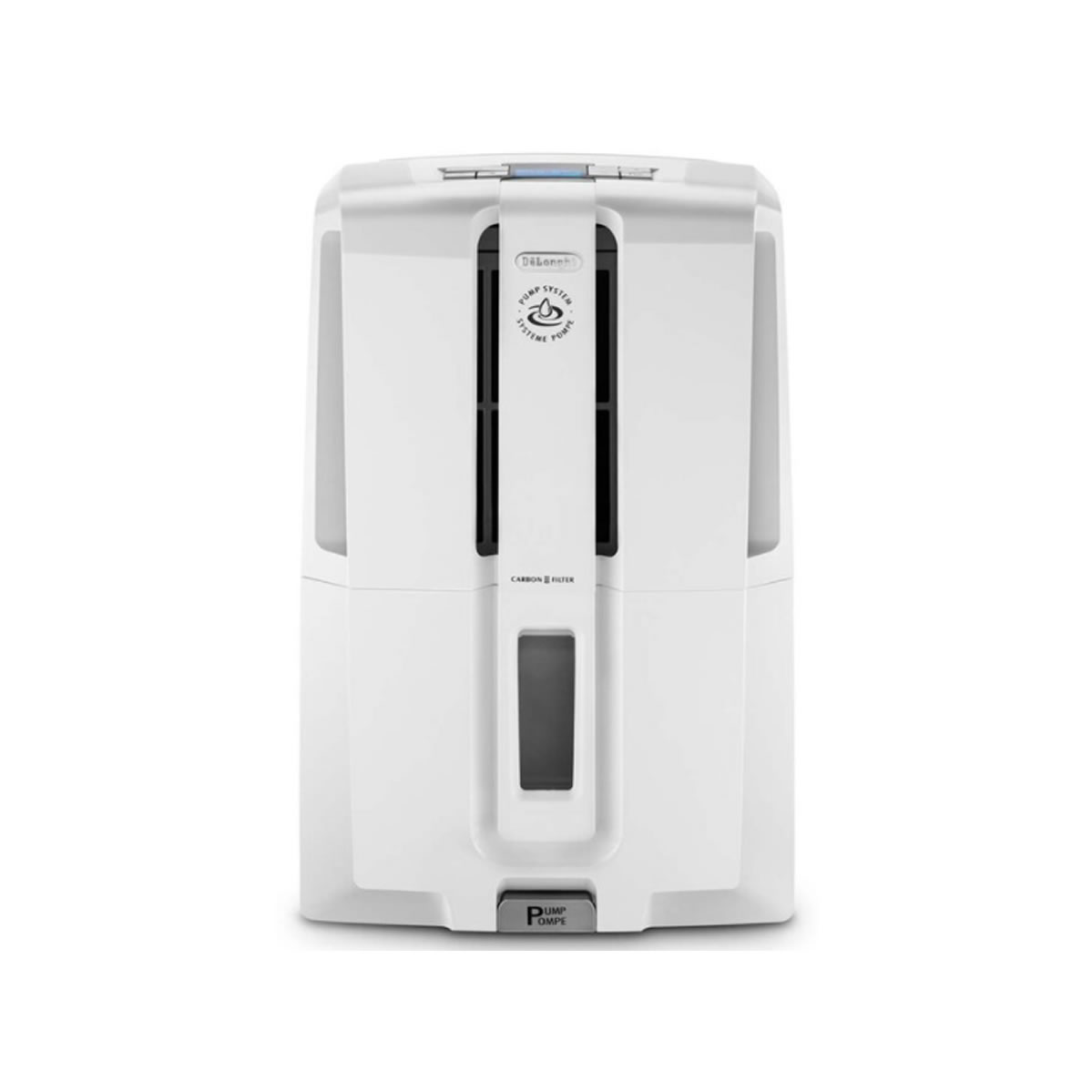 De Longhi Deshumidificador con Bomba de Extracción y Filtro de Carbón Activado DDX250PEF