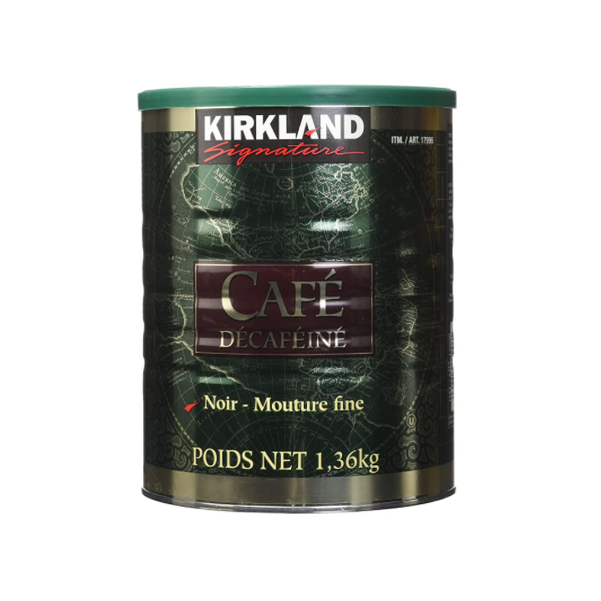 Kirkland Café Molido Descafeinado Tostado Oscuro 100% Colombiano 1.36 k