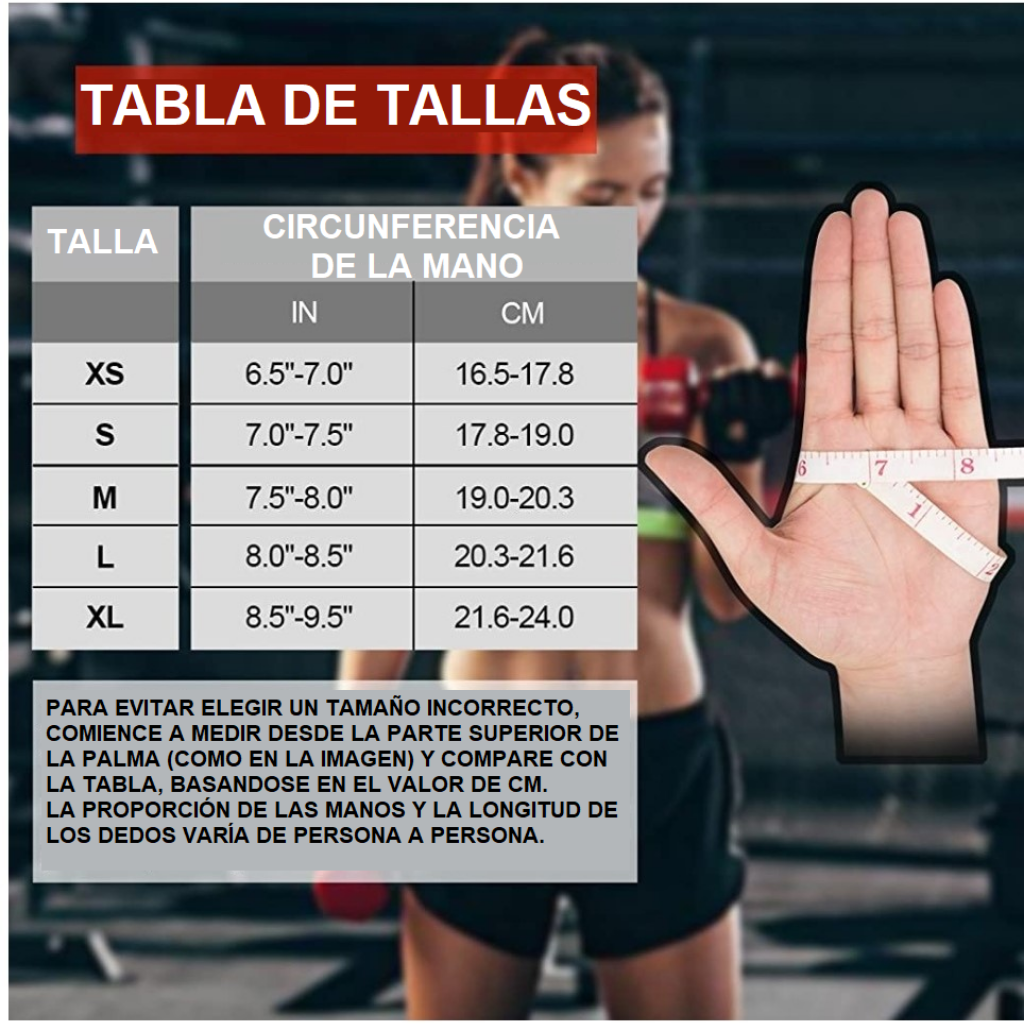 GUANTES PARA GYM CROSSFIT PESAS CALLERAS