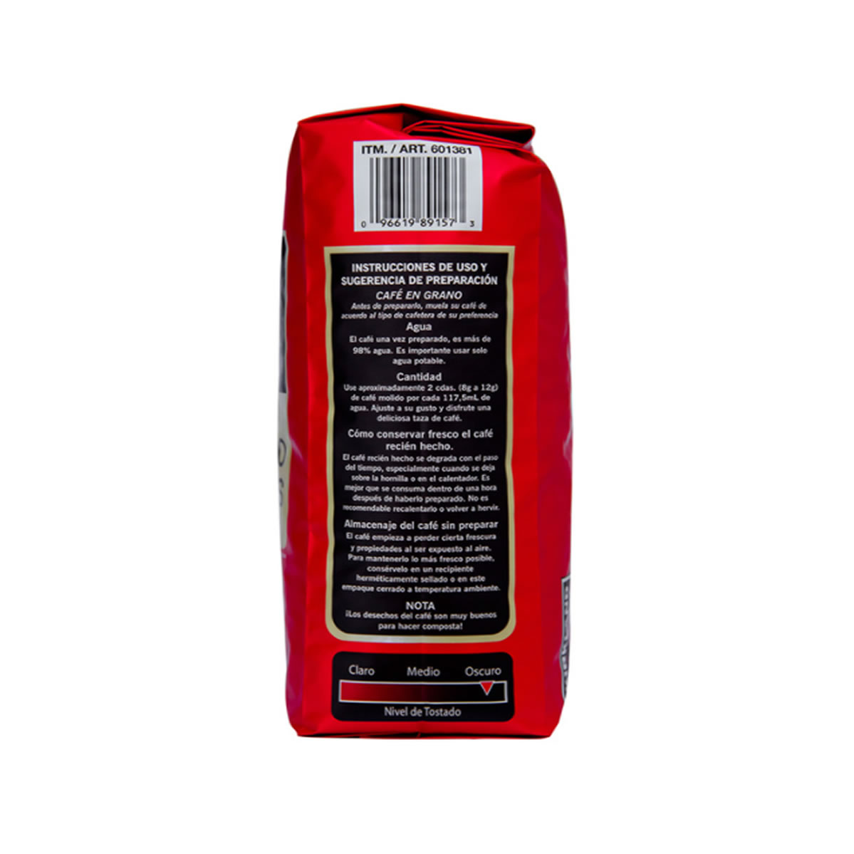 Kirkland Signature Café en Grano Gourmet Tostado Francés 1 kg